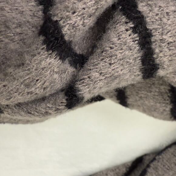 Soft Surroundings Cape Poncho Women's OS Made in USA Striped Fall Winter Weather - Picture 3 of 6